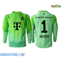 Camisa de time de futebol Bayern Munich Manuel Neuer #1 Goleiro Replicas 1º Equipamento 2025-26 Manga Comprida